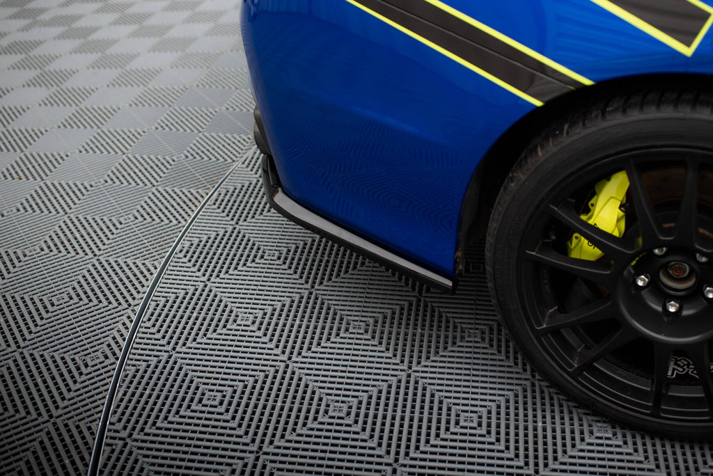 Maxton Design Heck Ansatz Flaps Diffusor V.2 passend für Subaru WRX STI Mk1 schwarz Hochglanz
