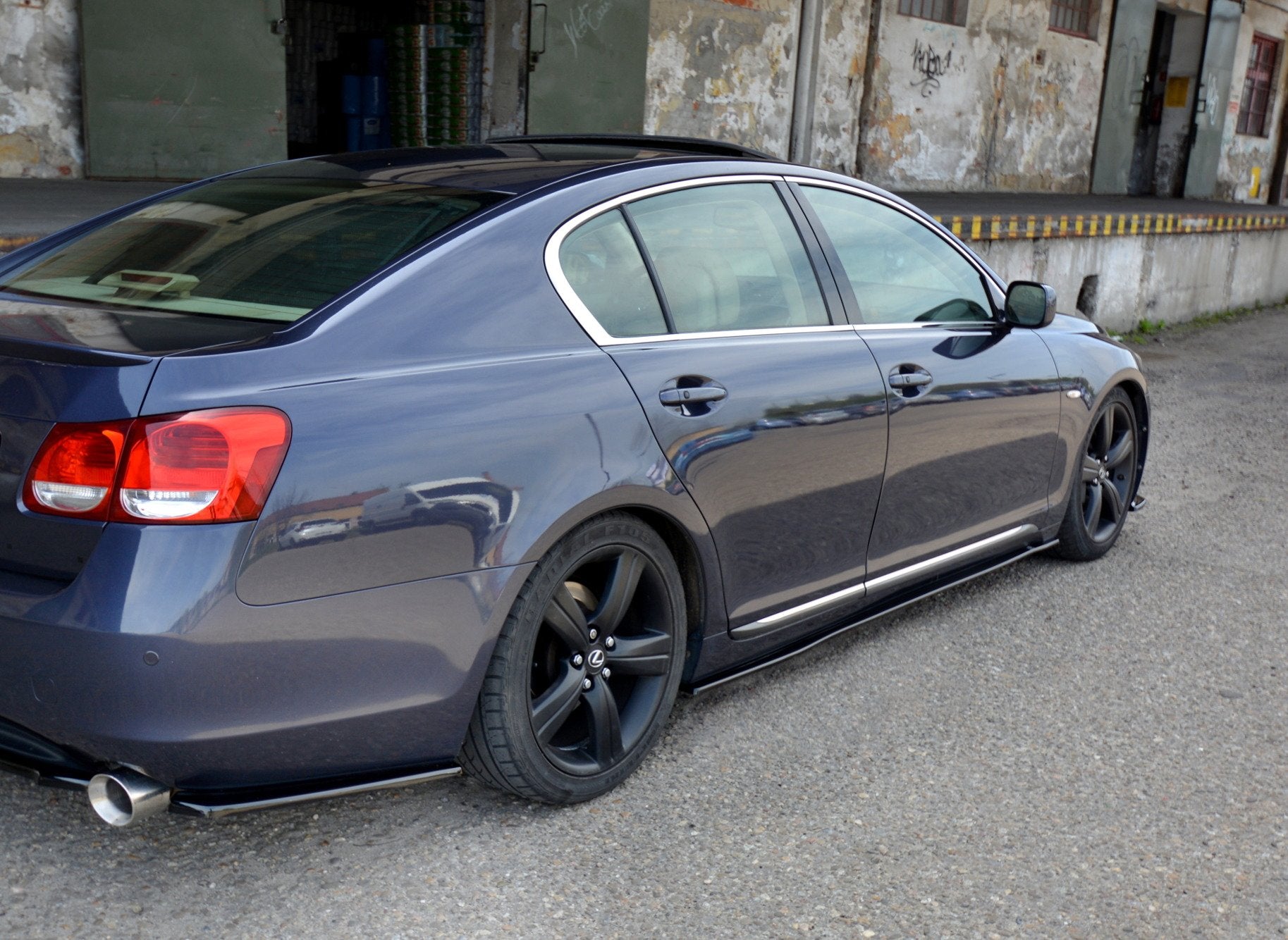 Maxton Design Street+ Seitenschweller Leisten passend für Lexus GS Mk3 schwarz Hochglanz