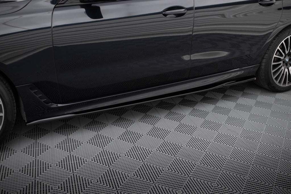 Maxton Design Street+ Seitenschweller Leisten passend für BMW 6er GT G32 M-Paket schwarz Hochglanz
