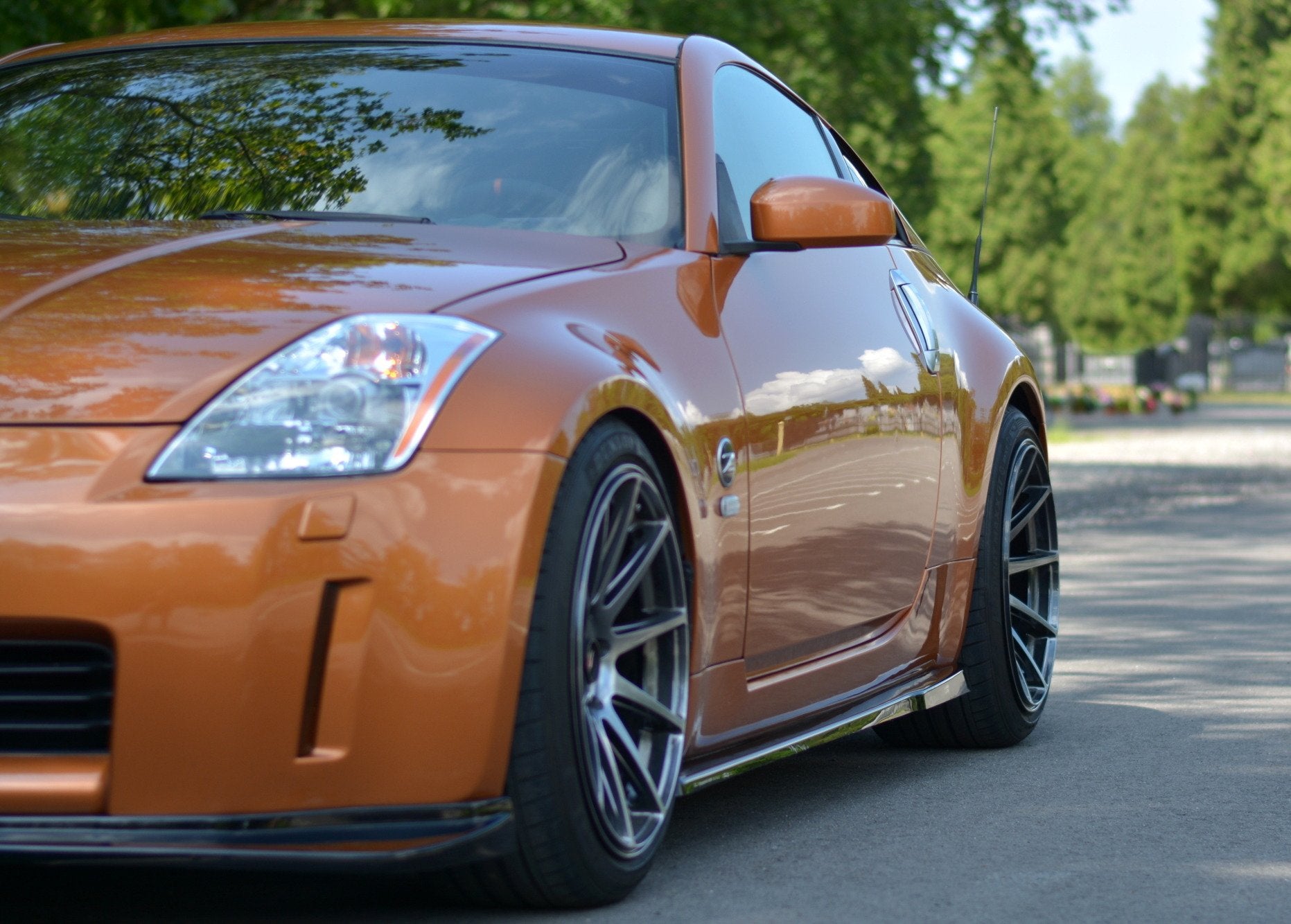 Maxton Design Street+ Seitenschweller Leisten passend für Nissan 350Z schwarz Hochglanz