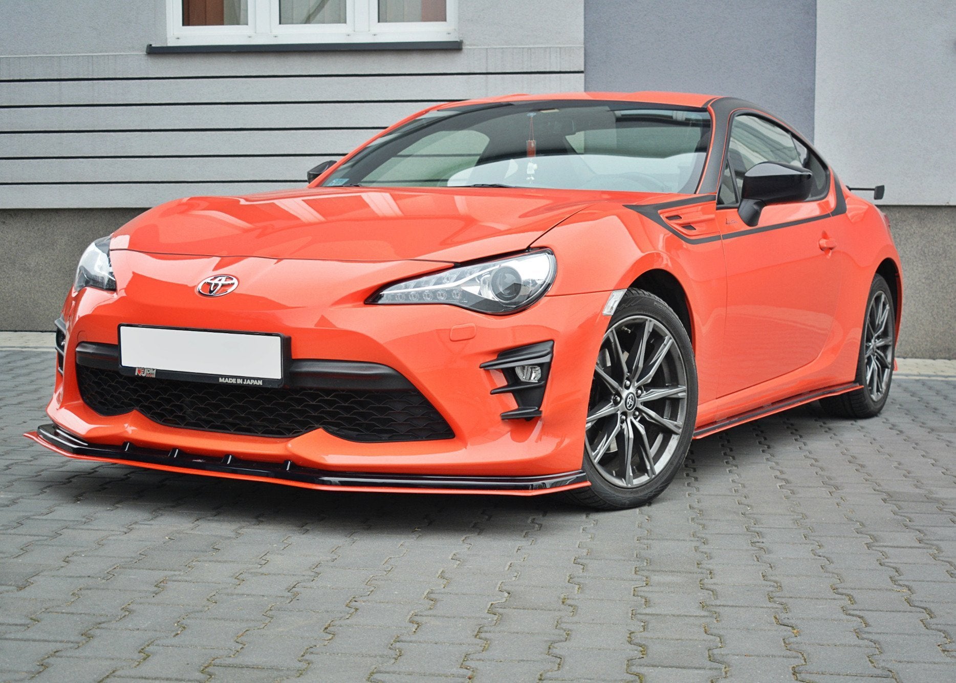 Maxton Design Street+ Spoilerlippe Front Ansatz V.4 passend für Toyota GT86 Facelift schwarz Hochglanz