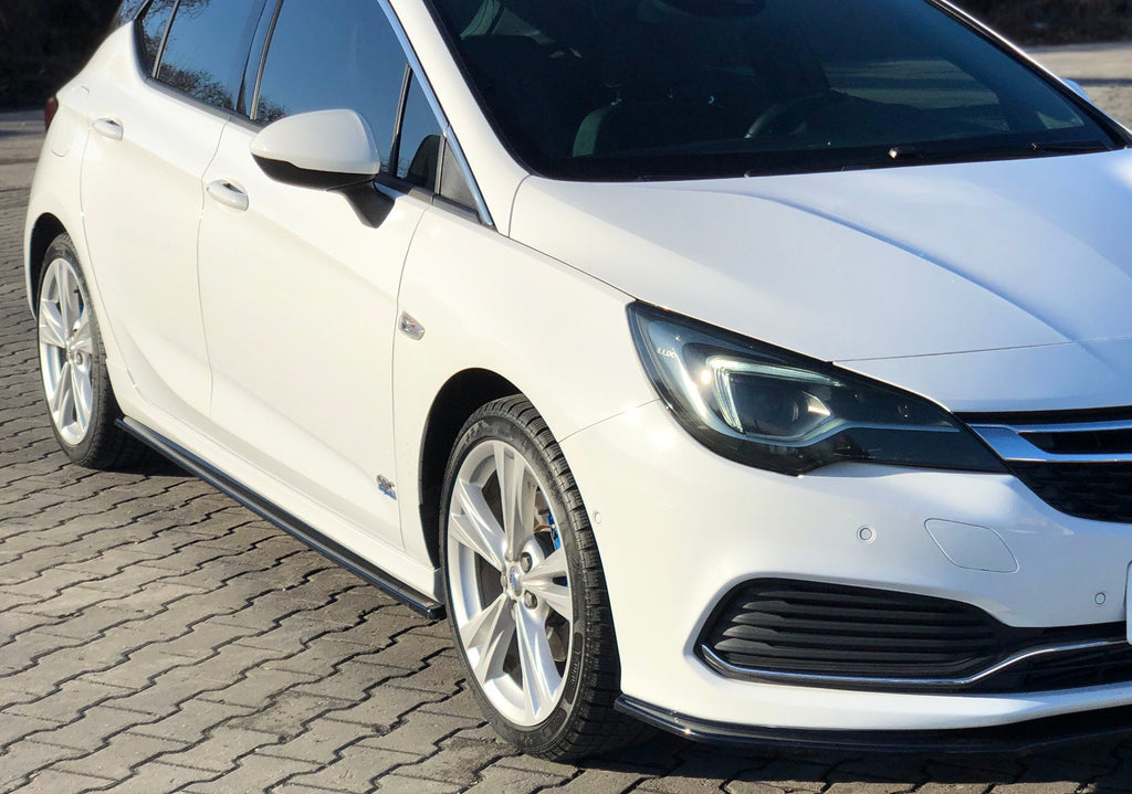 Maxton Design Street+ Seitenschweller Leisten passend für OPEL ASTRA K OPC-LINE schwarz Hochglanz