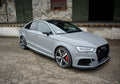 Maxton Design Street+ Seitenschweller Leisten passend für Audi RS3 Limousine 8V Facelift schwarz Hochglanz