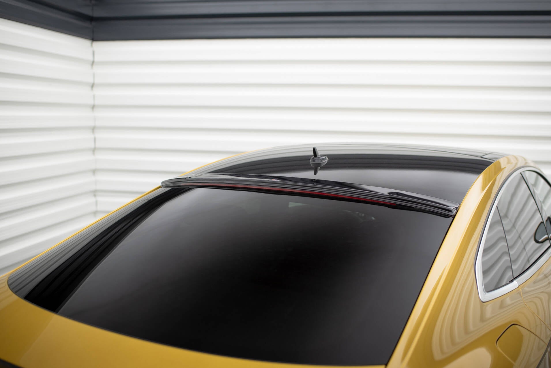 Maxton Design Heckscheiben Spoiler passend für VW Arteon R-Line Limousine Mk1 schwarz Hochglanz