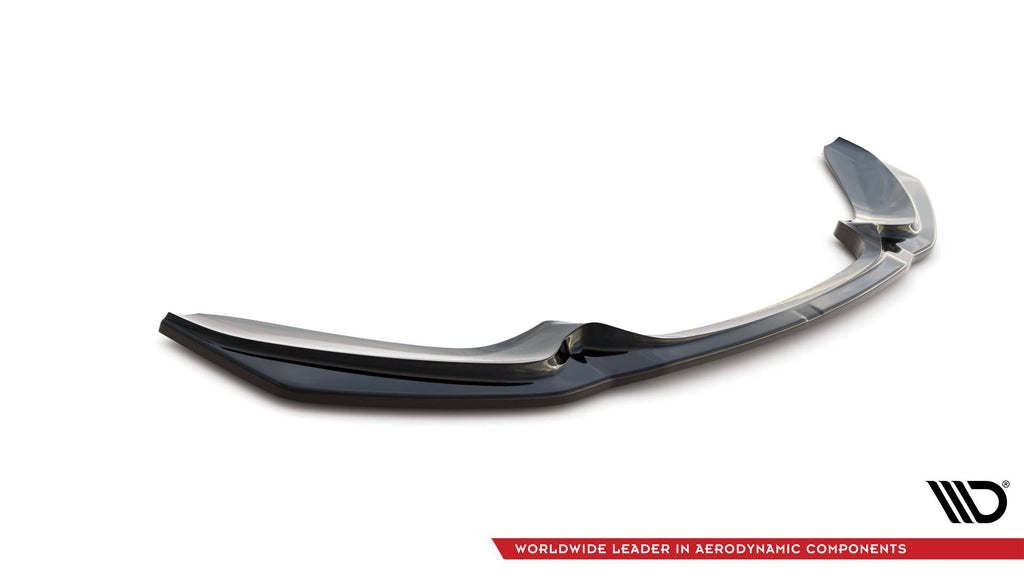 Maxton Design Street+ Spoilerlippe Front Ansatz V.3 passend für BMW 1er F20/F21 M-Power schwarz Hochglanz