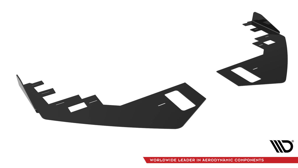 Maxton Design Front Stoßstange Flaps passend für VW Jetta GLI Mk7 schwarz Hochglanz