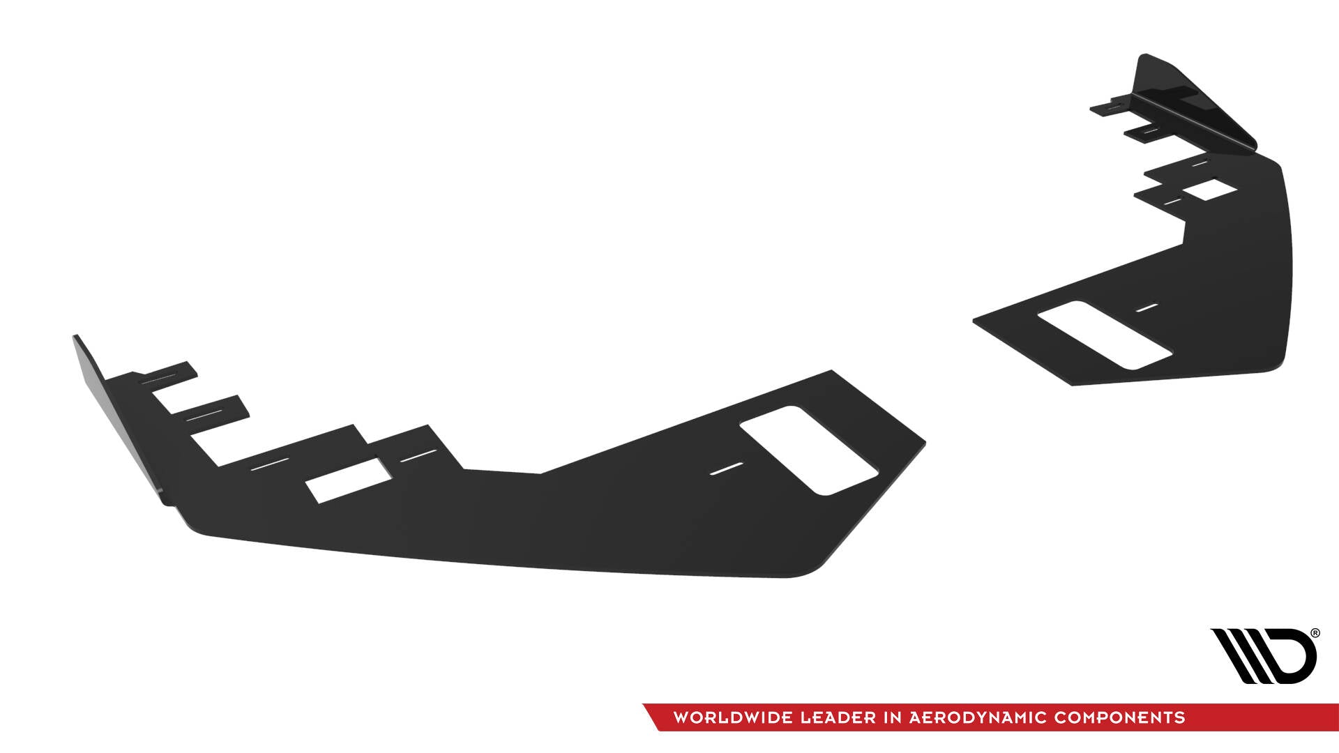 Maxton Design Front Stoßstange Flaps passend für VW Jetta GLI Mk7 schwarz Hochglanz