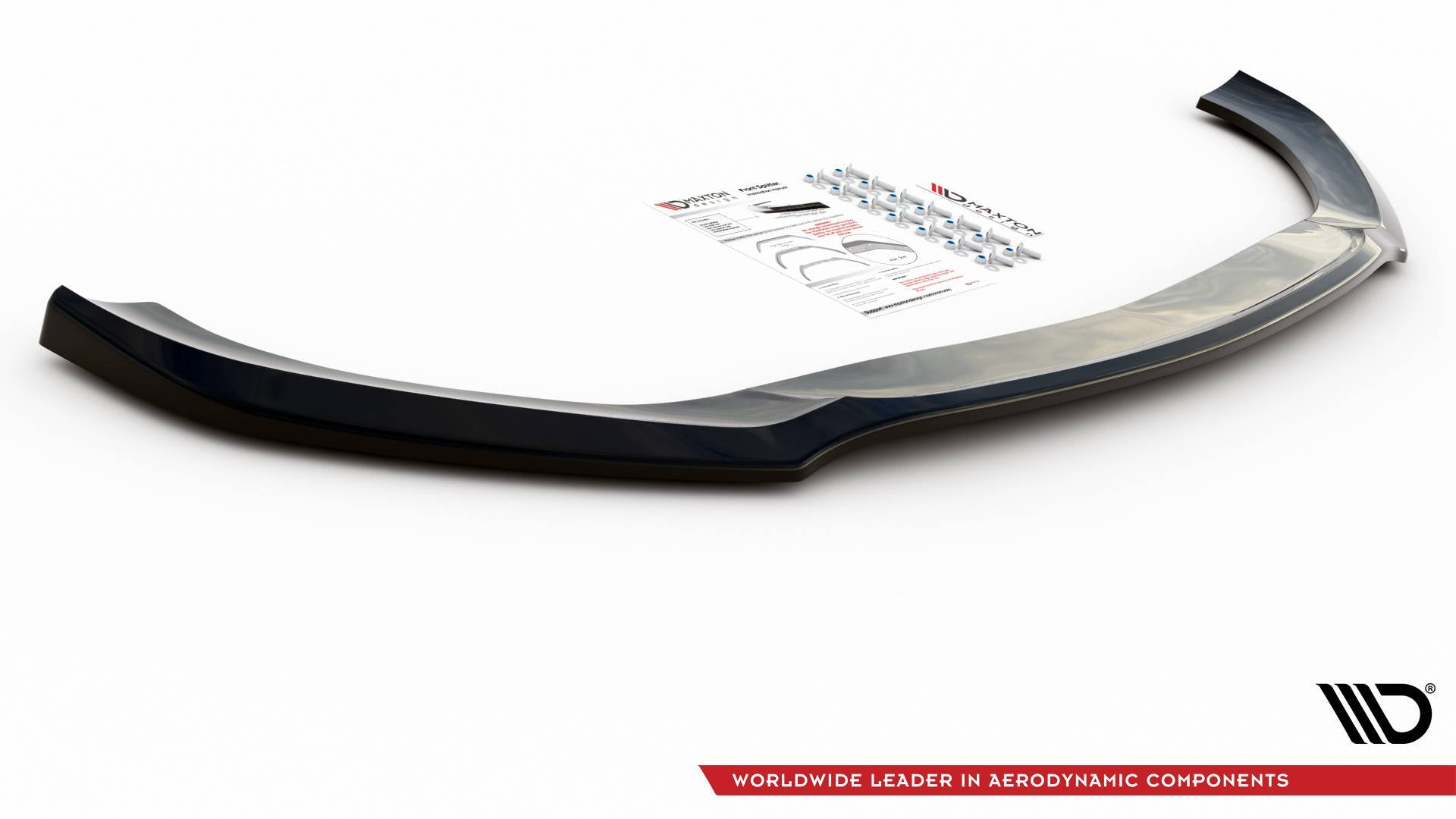 Maxton Design Street+ Spoilerlippe Front Ansatz V.3 passend für Mercedes-AMG CLS 53 C257 schwarz Hochglanz