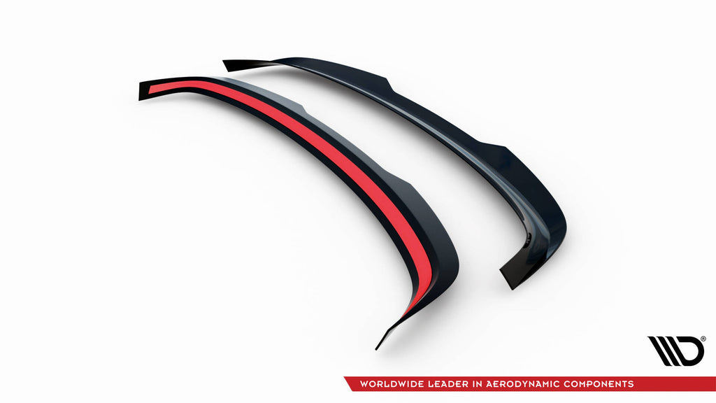 Maxton Design Spoiler CAP passend für VW Scirocco Mk3 Facelift schwarz Hochglanz