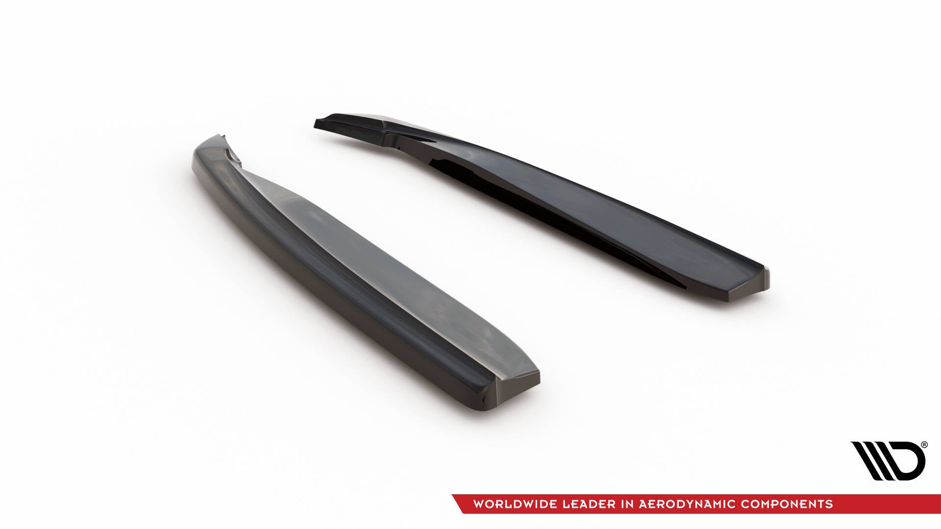 Maxton Design Heck Ansatz Flaps Diffusor passend für Mercedes C-Klasse S205 63 AMG schwarz Hochglanz