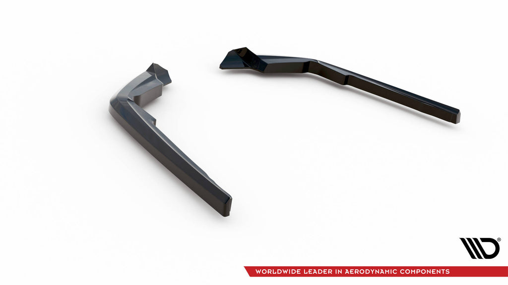 Maxton Design Heck Ansatz Flaps Diffusor passend für Toyota Highlander Mk4 schwarz Hochglanz