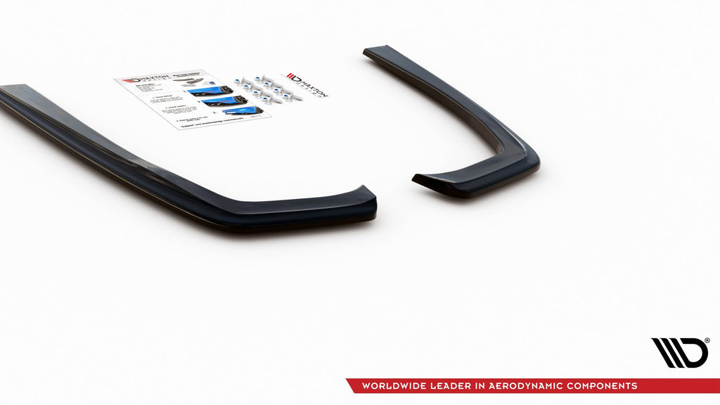 Maxton Design Heck Ansatz Flaps Diffusor passend für Mercedes-Benz E63 AMG Kombi/Limousine S213/W213 schwarz Hochglanz