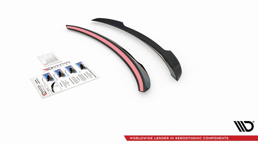Maxton Design Spoiler CAP V.1 passend für Mercedes-Benz E Kombi S213 schwarz Hochglanz