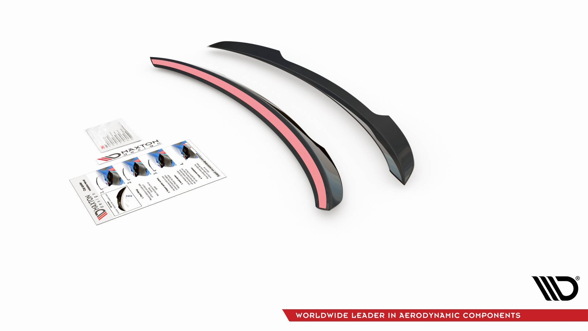 Maxton Design Spoiler CAP V.1 passend für Mercedes-Benz E Kombi S213 schwarz Hochglanz