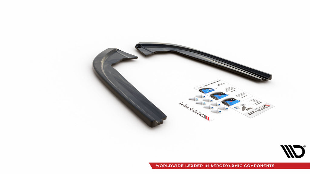 Maxton Design Heck Ansatz Flaps Diffusor V.2 passend für Ford Mondeo ST-Line Mk5 Facelift schwarz Hochglanz