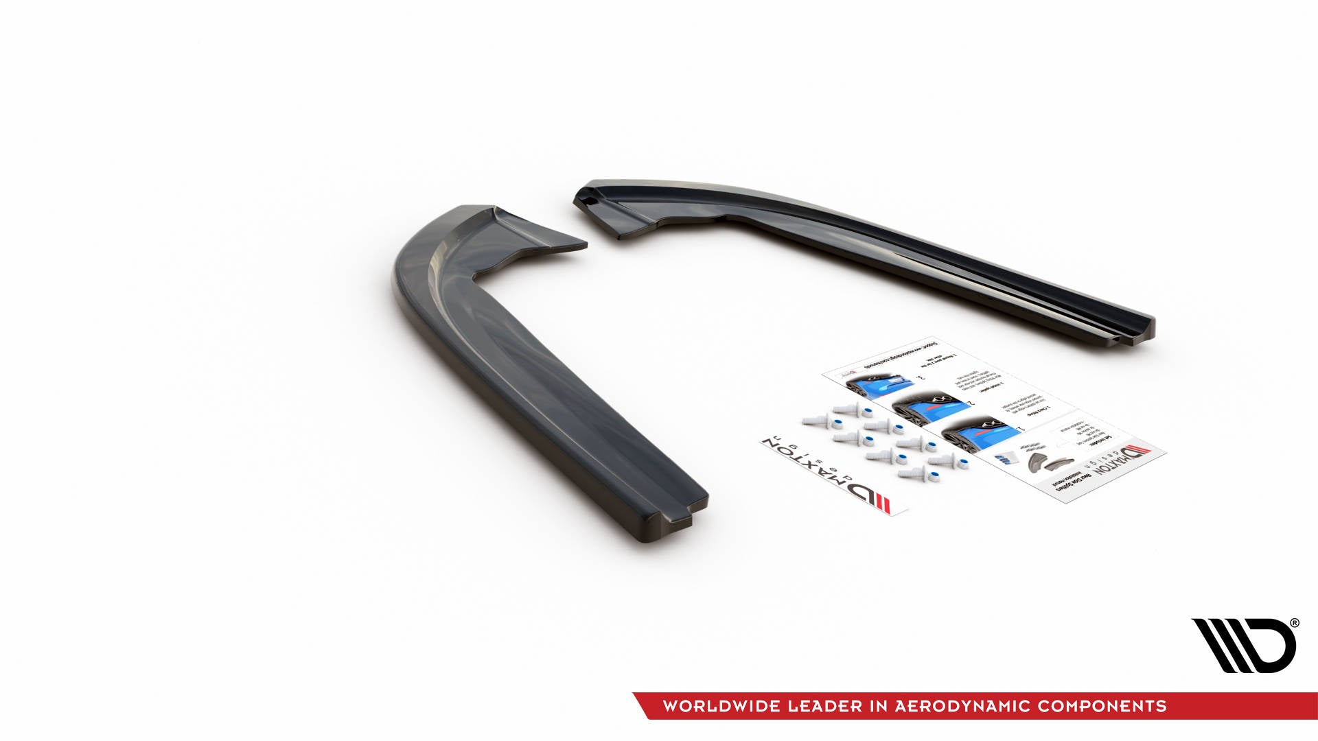 Maxton Design Heck Ansatz Flaps Diffusor V.2 passend für Ford Mondeo ST-Line Mk5 Facelift schwarz Hochglanz