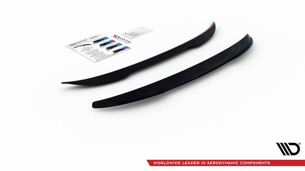 Maxton Design Spoiler CAP passend für Mini Cooper / One R50 schwarz Hochglanz