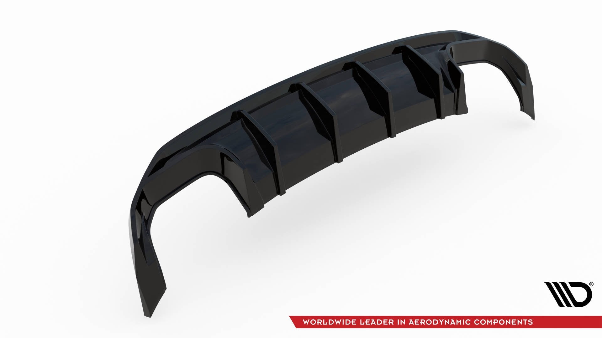 Maxton Design Diffusor Heck Ansatz passend für Audi S3 Sportback 8Y schwarz Hochglanz