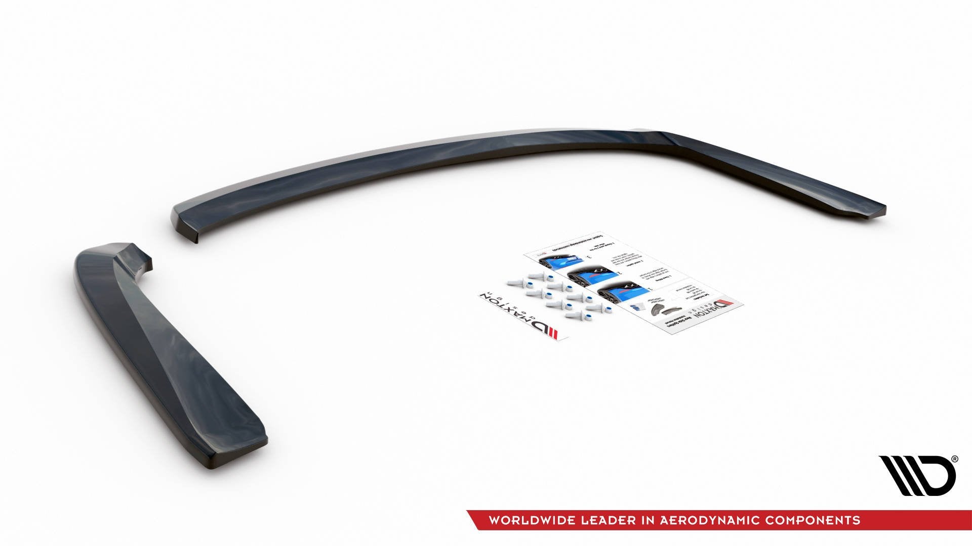 Maxton Design Heck Ansatz Flaps Diffusor passend für Mistubishi Lancer Sportback Mk8 schwarz Hochglanz