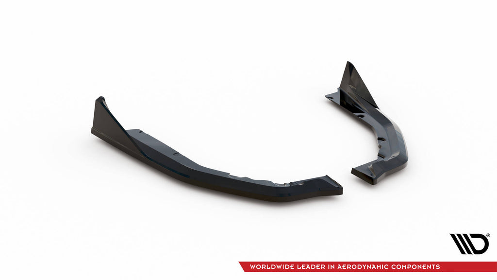 Maxton Design Heck Ansatz Flaps Diffusor V.3 passend für CSL Look BMW M4 G82 / G82 Facelift schwarz Hochglanz