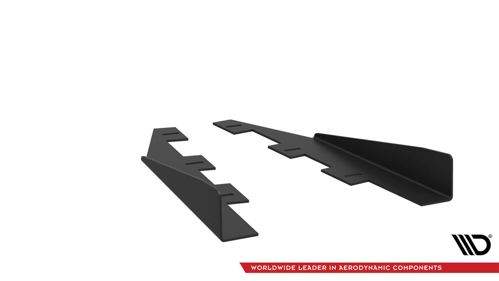 Maxton Design Hintere Seiten Flaps passend für Kia Proceed GT Mk1 Facelift schwarz Hochglanz