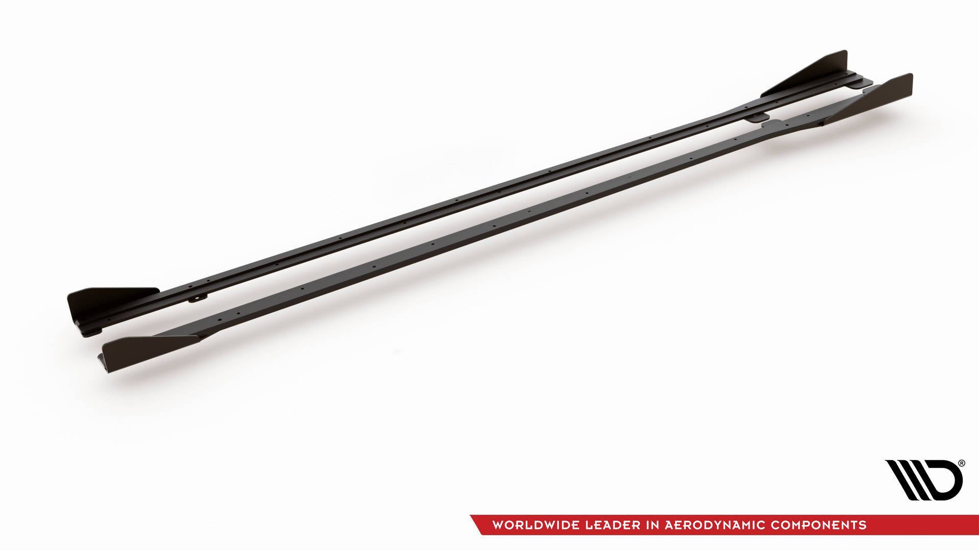 Maxton Design Street Pro Street+ Seitenschweller Leisten + Flaps passend für VW Golf R / R-Line Mk7 Facelift schwarz Hochglanz