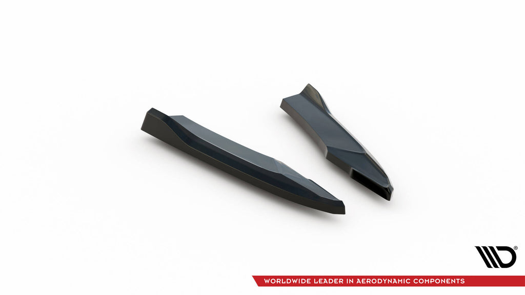 Maxton Design Heck Ansatz Flaps Diffusor passend für Audi S5 / A5 S-Line 8T Facelift schwarz Hochglanz