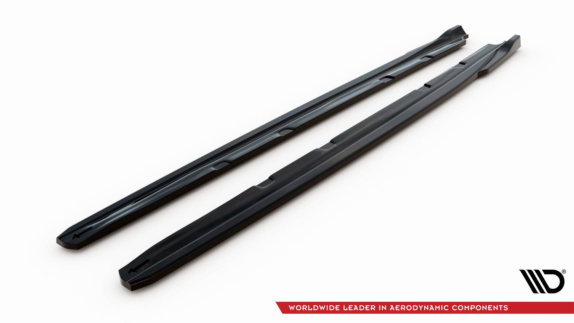 Maxton Design Street+ Seitenschweller Leisten passend für V.4 Seat Leon Cupra / FR Mk3 FL schwarz Hochglanz