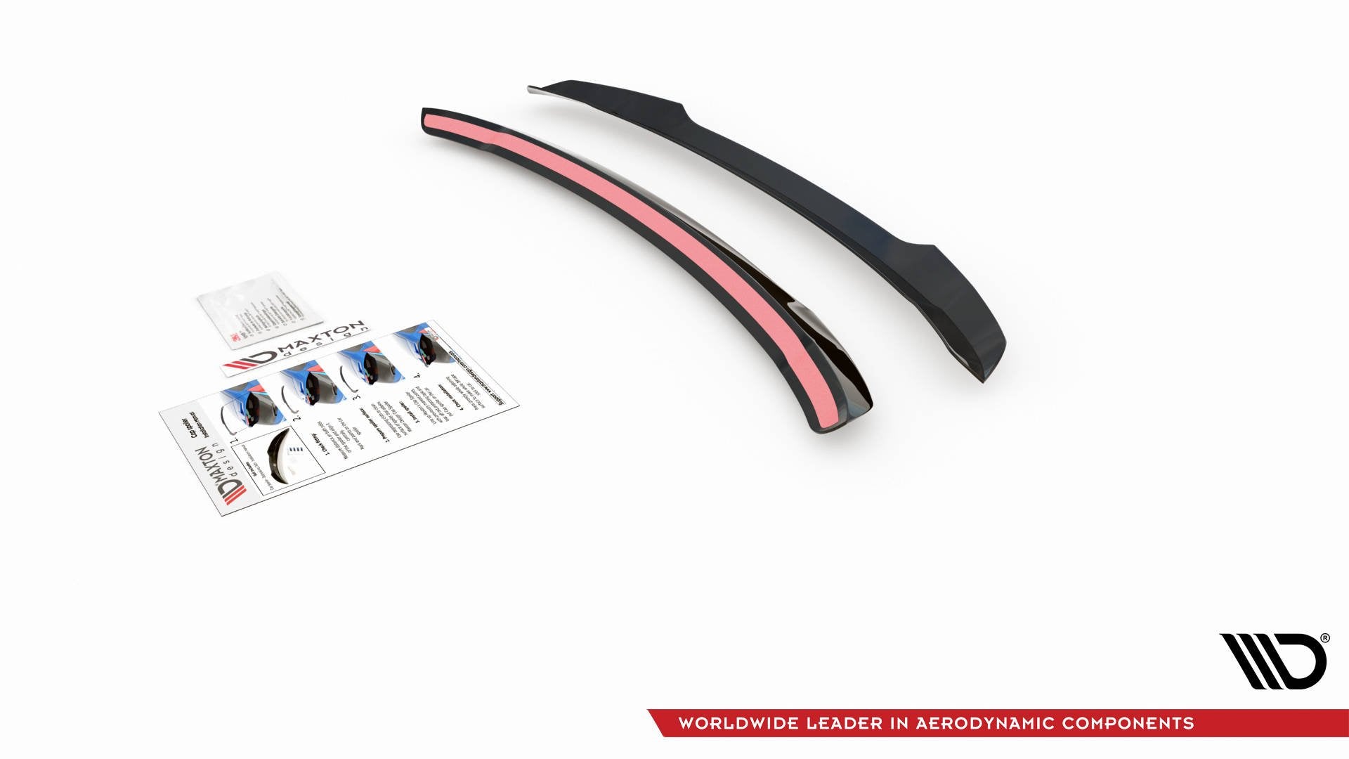 Maxton Design Spoiler CAP passend für Mercedes-Benz C Kombi S205 schwarz Hochglanz