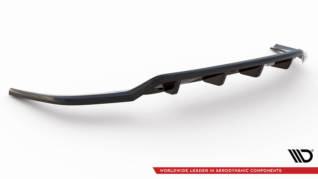 Maxton Design Street+ Mittlerer Diffusor RACE passend für VW Taigo R-Line Mk1 schwarz Hochglanz