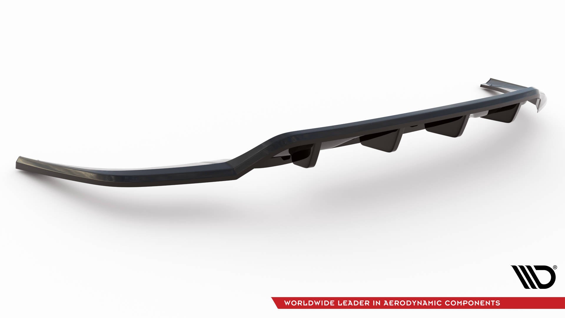 Maxton Design Street+ Mittlerer Diffusor RACE passend für VW Taigo R-Line Mk1 schwarz Hochglanz