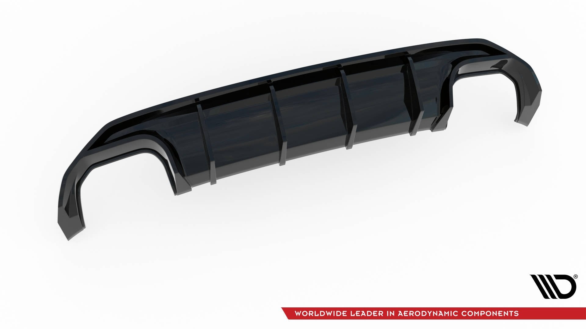 Maxton Design Diffusor Heck Ansatz passend für Audi S3 Sportback 8Y schwarz Hochglanz