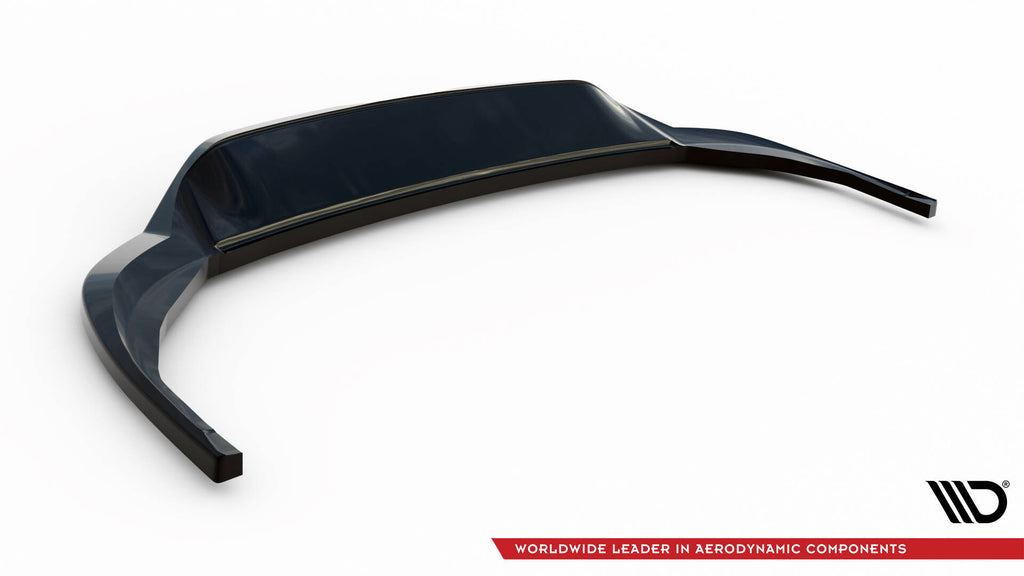 Maxton Design Street+ Mittlerer Diffusor RACE passend für VW Tiguan Allspace R-Line Mk2 Facelift schwarz Hochglanz