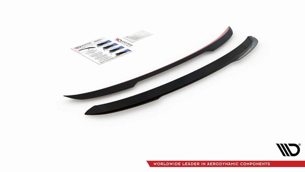 Maxton Design Spoiler CAP passend für Renault Clio Mk5 schwarz Hochglanz