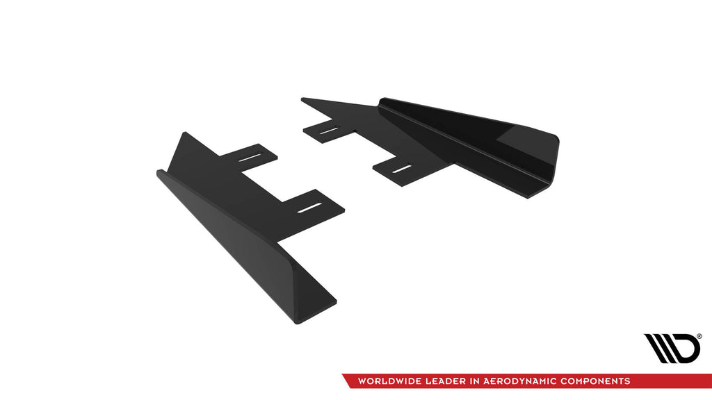 Maxton Design Hintere Seiten Flaps passend für Honda Civic Mk10 schwarz Hochglanz