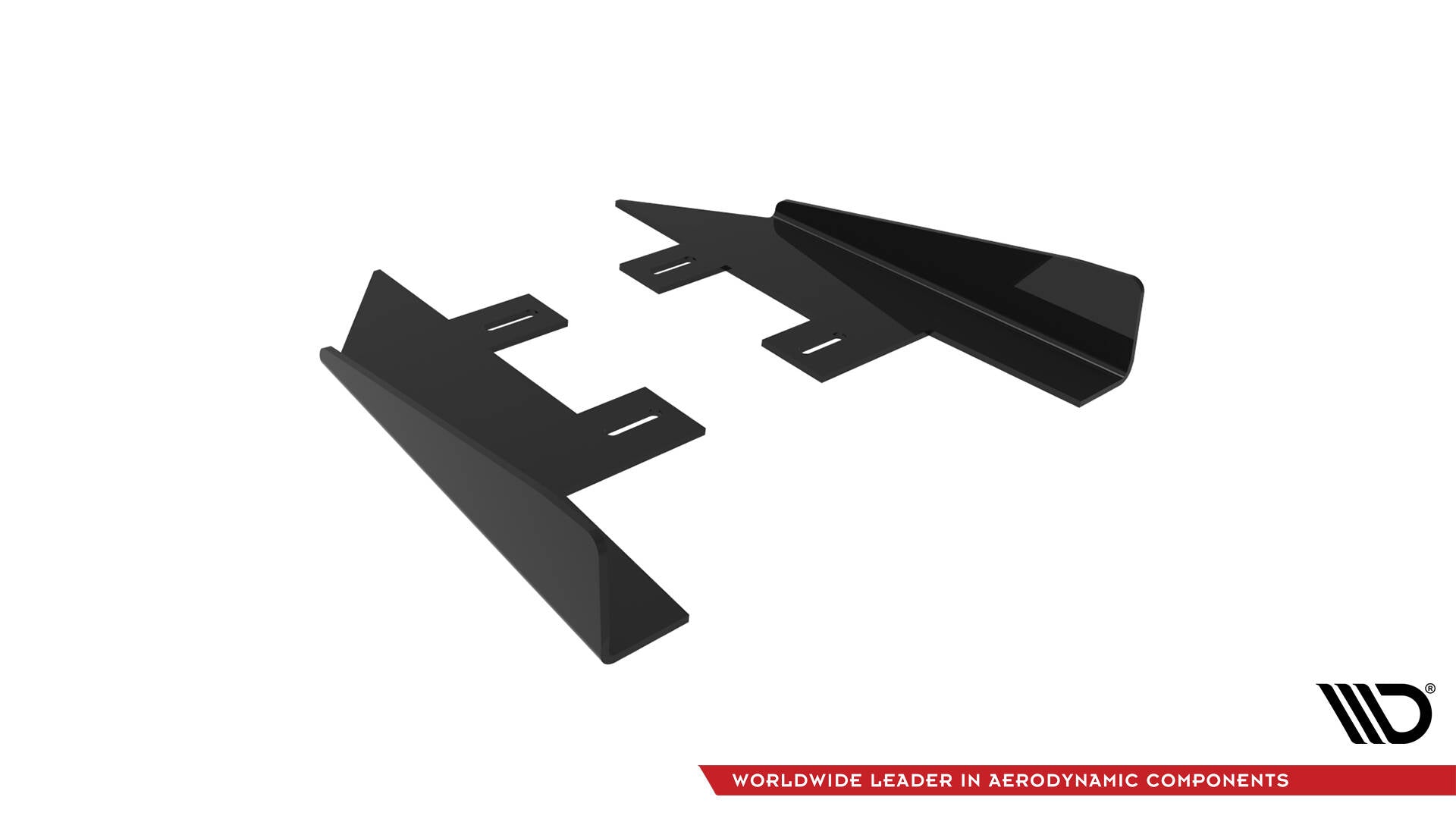 Maxton Design Hintere Seiten Flaps passend für Honda Civic Mk10 schwarz Hochglanz