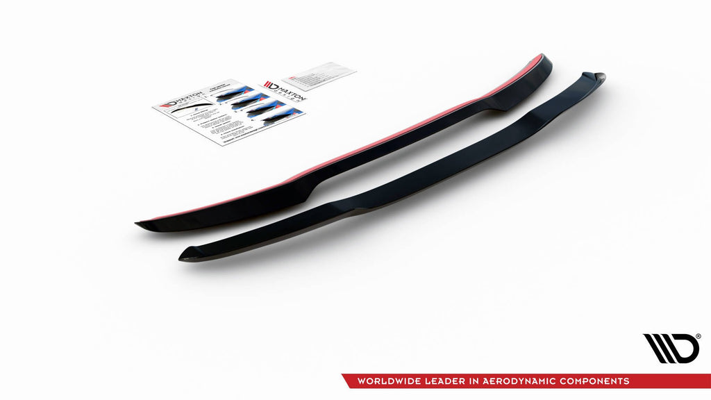 Maxton Design Spoiler CAP passend für Peugeot 2008 Mk2 schwarz Hochglanz