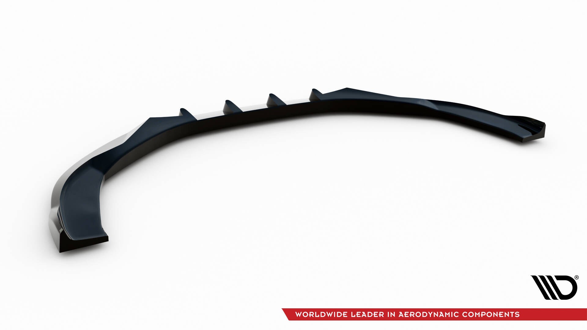 Maxton Design Street+ Spoilerlippe Front Ansatz passend für Audi A8 D4 Facelift schwarz Hochglanz