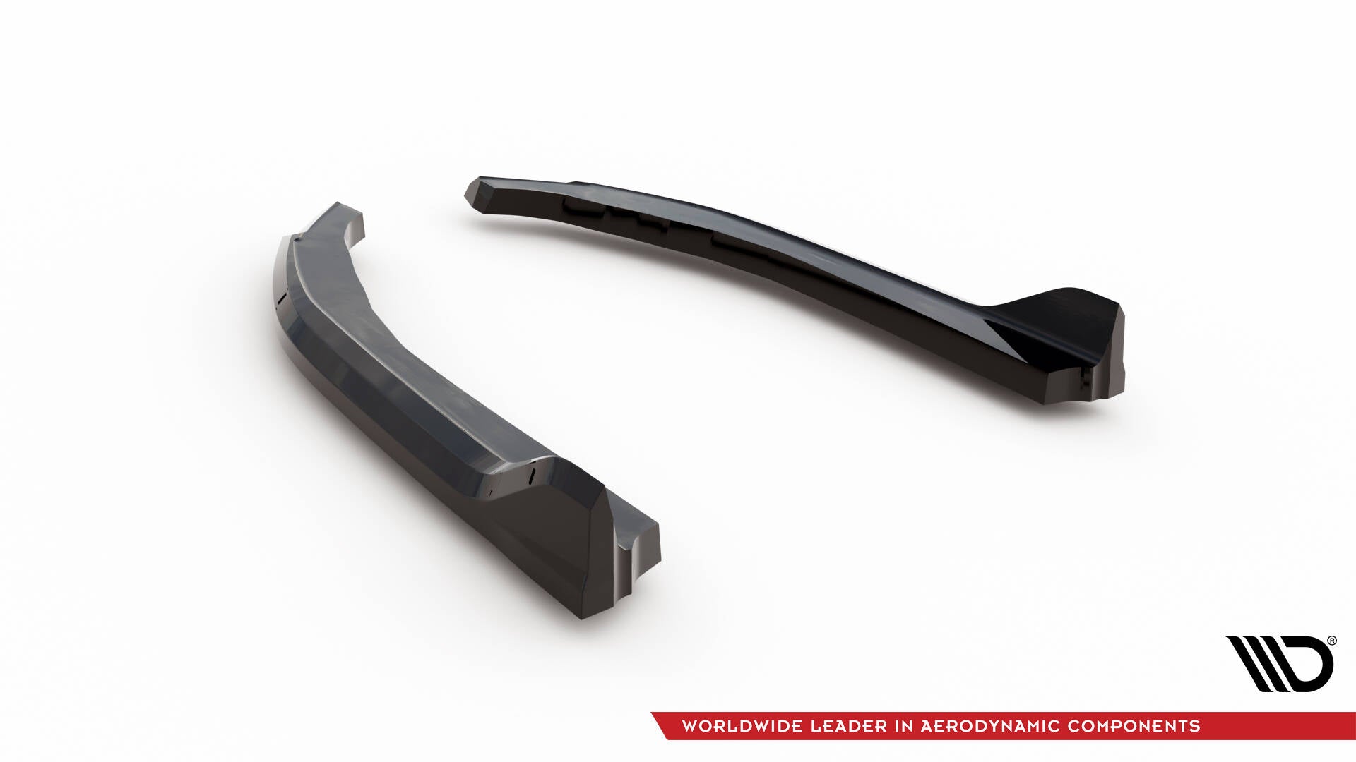Maxton Design Heck Ansatz Flaps Diffusor passend für BMW 3er Limousine / Touring G20 / G21 Facelift schwarz Hochglanz