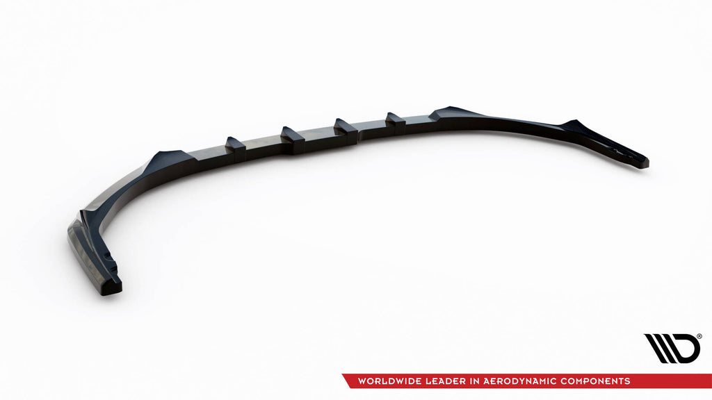Maxton Design Street+ Spoilerlippe Front Ansatz V.2 passend für Peugeot 308 Mk3 schwarz Hochglanz