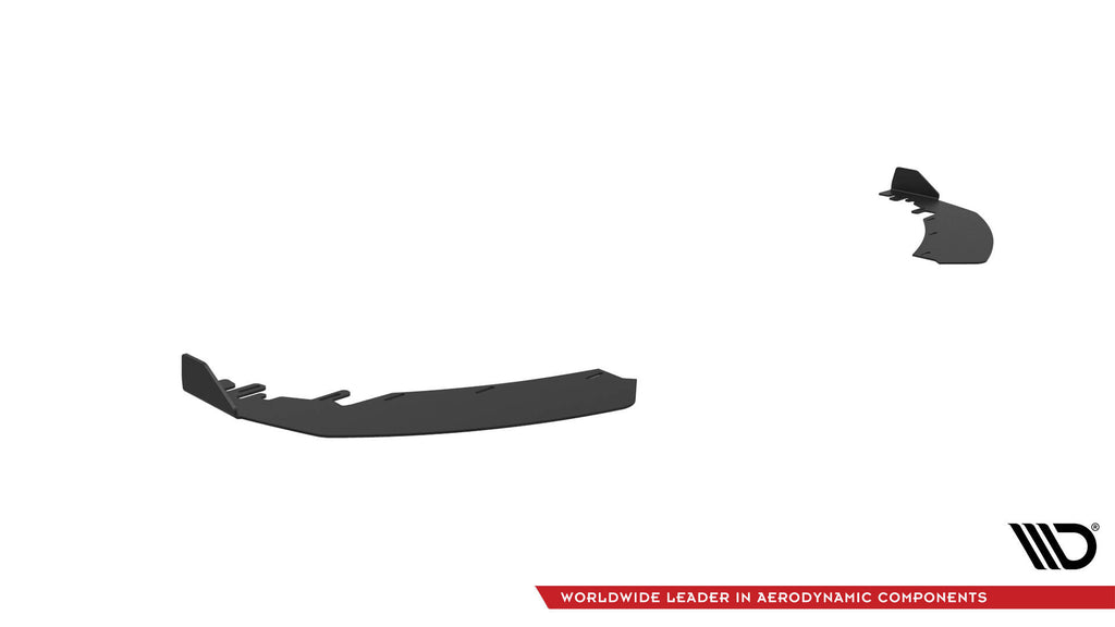 Maxton Design Front Stoßstange Flaps passend für BMW M2 G87 schwarz Hochglanz