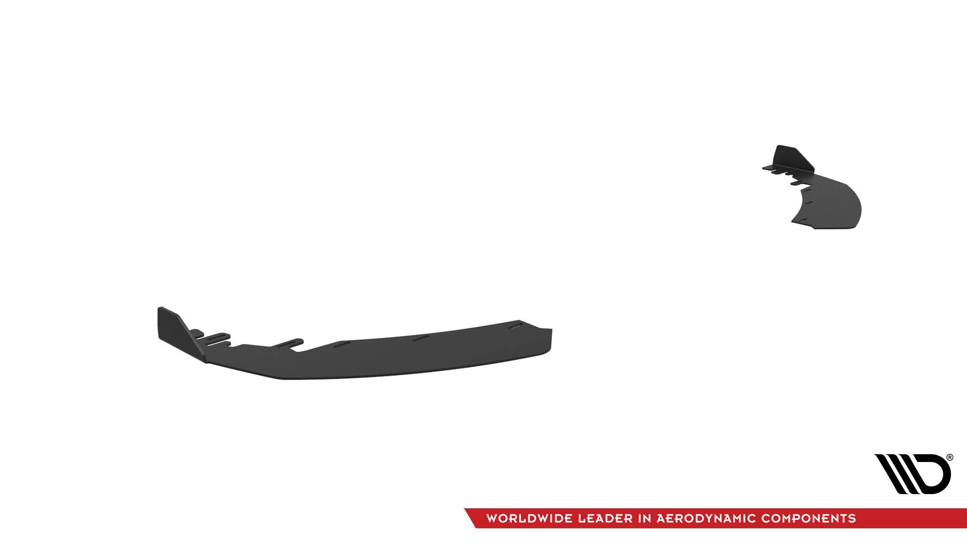 Maxton Design Front Stoßstange Flaps passend für BMW M2 G87 schwarz Hochglanz