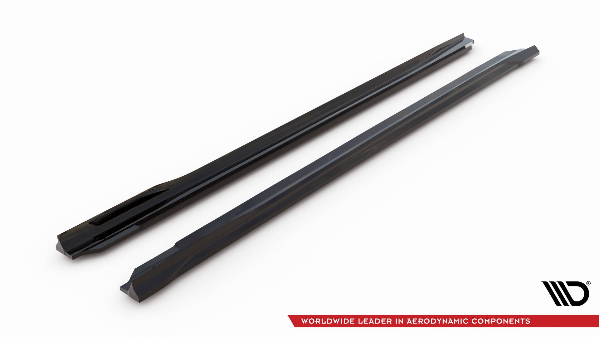 Maxton Design Street+ Seitenschweller Leisten passend für V.1 passend für BMW 5er M-Paket Limousine / Touring G60 / G61 schwarz Hochglanz