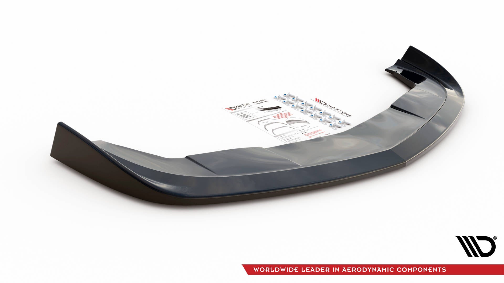 Maxton Design Street+ Spoilerlippe Front Ansatz passend für Dodge Challenger RT Mk3 Facelift schwarz Hochglanz