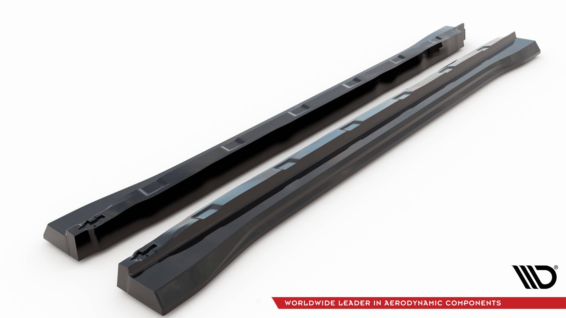 Maxton Design Street+ Seitenschweller Leisten passend für Ford Edge ST Mk2 Facelift schwarz Hochglanz