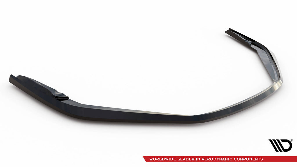Maxton Design Street+ Spoilerlippe Front Ansatz passend für Porsche 718 Cayman GT4 RS 982c schwarz Hochglanz
