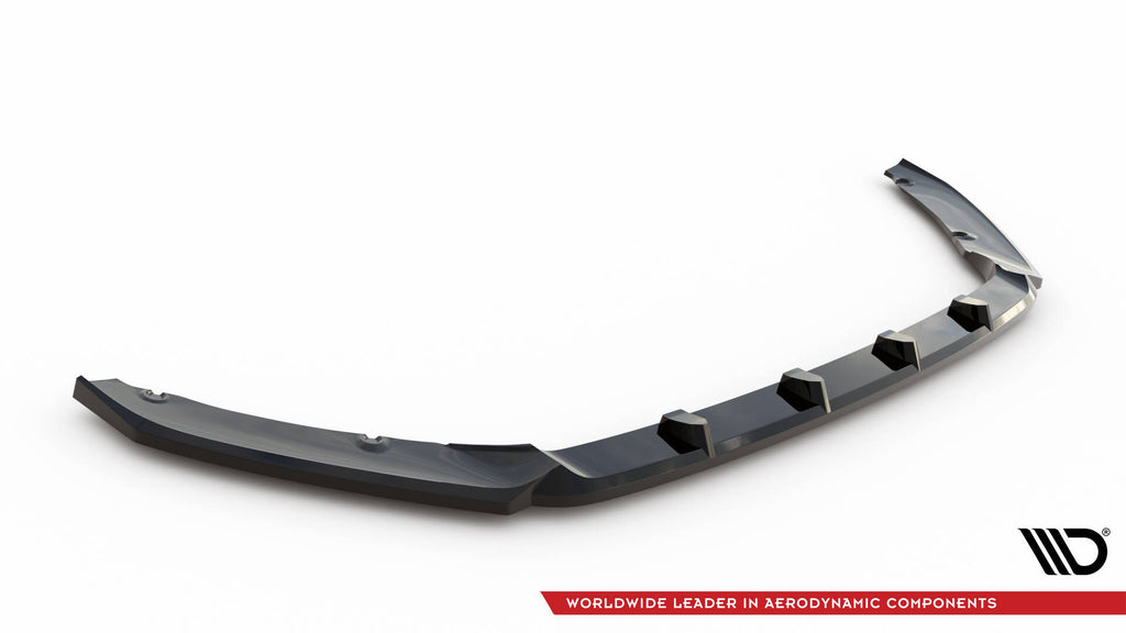 Maxton Design Street+ Spoilerlippe Front Ansatz passend für Skoda Fabia Monte Carlo Mk4 schwarz Hochglanz