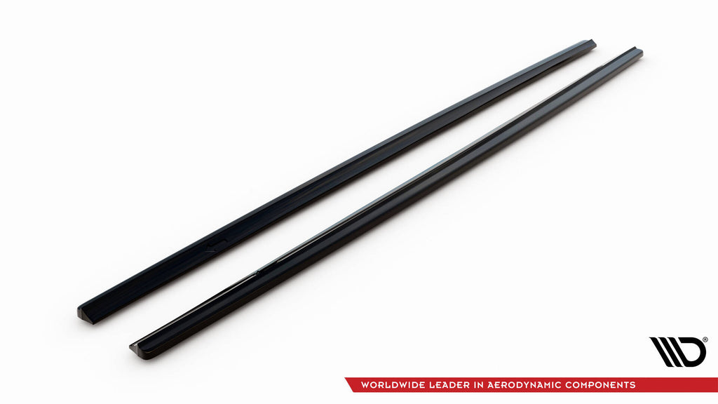 Maxton Design Street+ Seitenschweller Leisten passend für VW Passat B7 schwarz Hochglanz