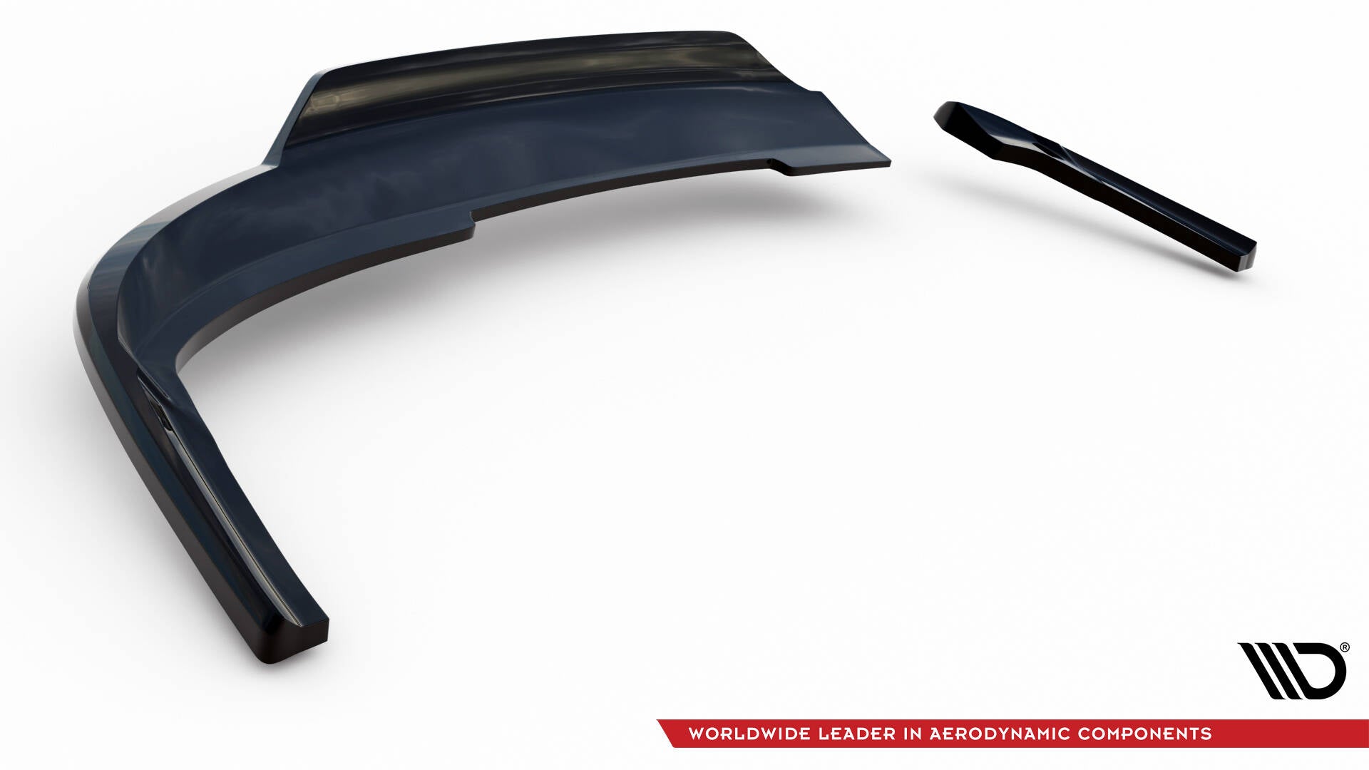 Maxton Design Street+ Mittlerer Diffusor RACE passend für Audi A4 Competition B8 Facelift schwarz Hochglanz