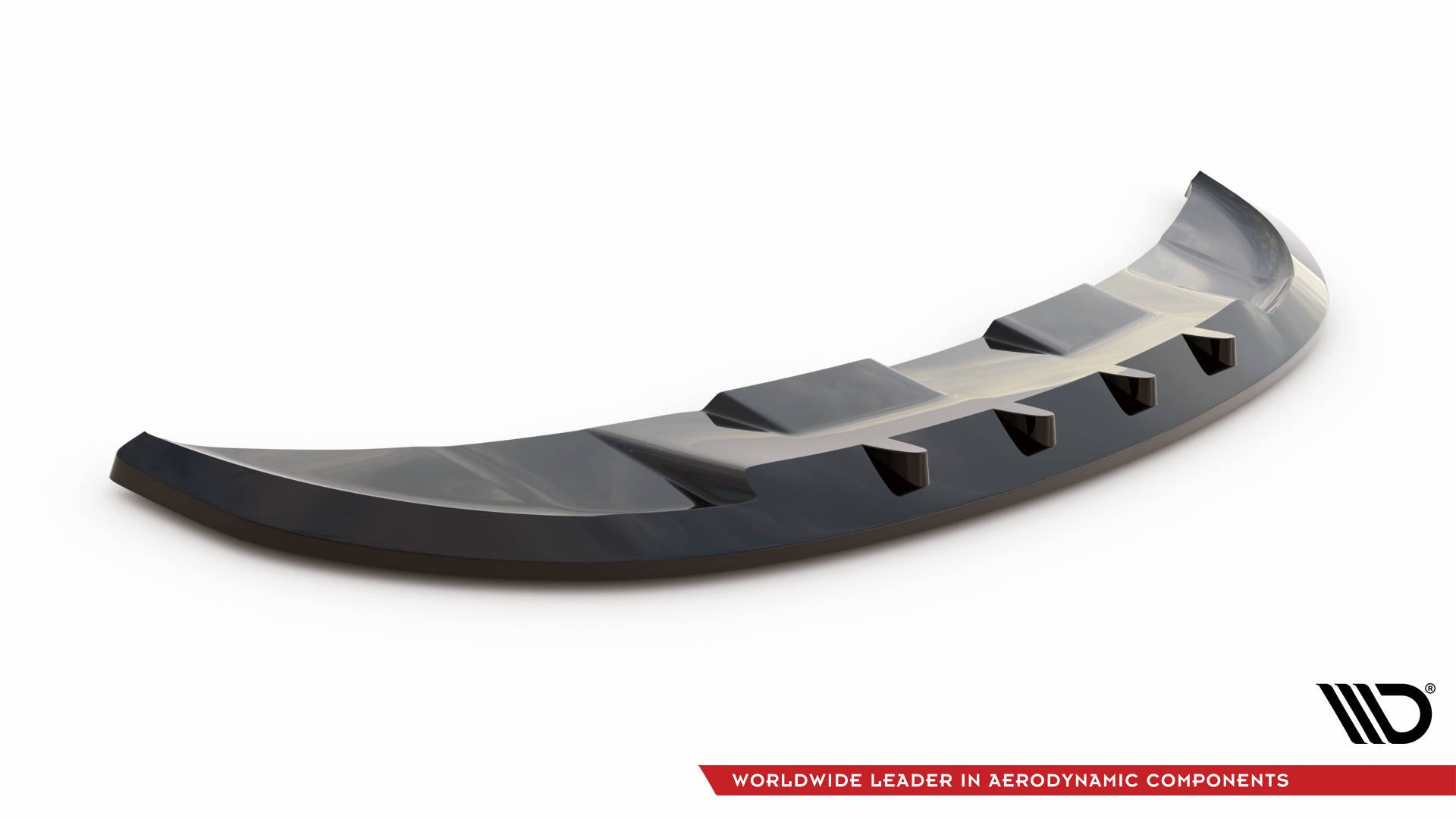 Maxton Design Street+ Spoilerlippe Front Ansatz V.1 passend für Land Rover Range Rover Sport SVR Mk2 schwarz Hochglanz